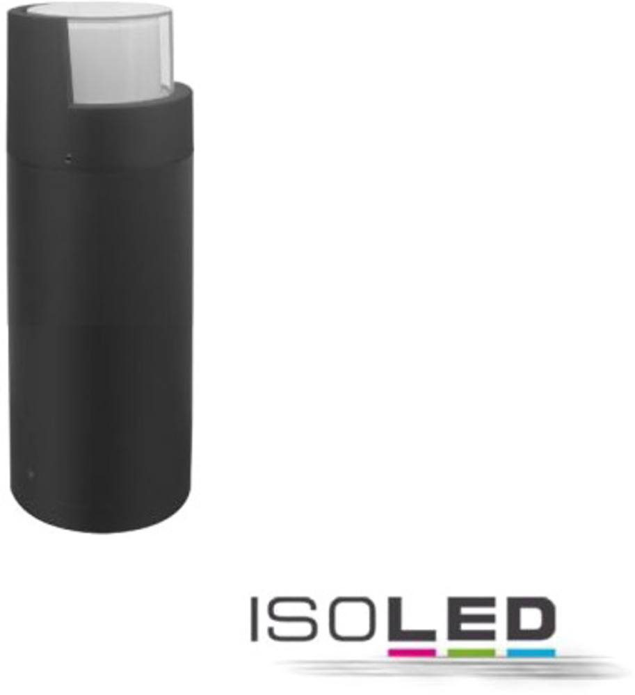 ISOLED LED Wegeleuchte Poller-6, 30cm, 6W, sandschwarz, warmweiß Bild 1