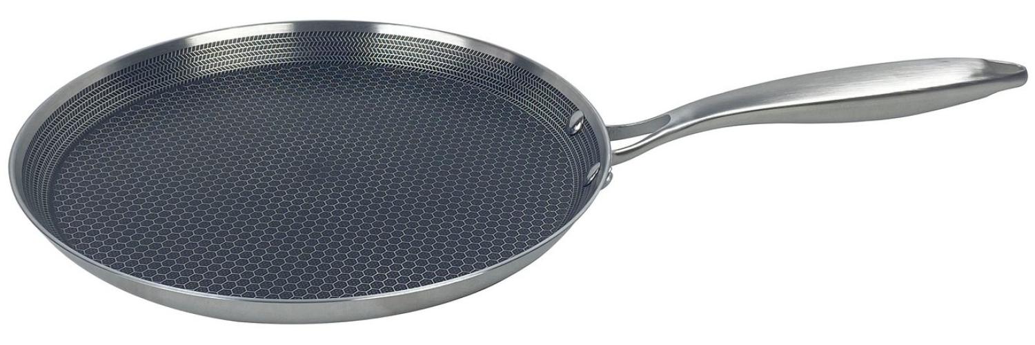 Rungassi Crêpepfanne Crepespfanne Pfannkuchen Pancake Pfanne Ø24cm Edelstahl AntiHaft, Material: Edelstahl Bild 1