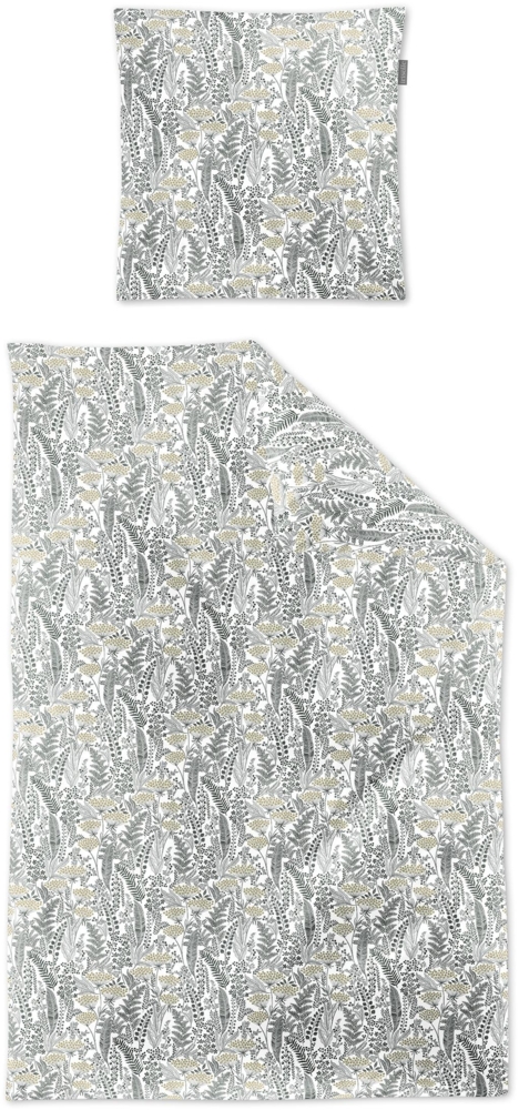 Irisette Tencel-Satin Bettwäsche Set Lotus 8569 salbei 155 x 220 cm + 1 Kissenbezug 80x80 cm Bild 1