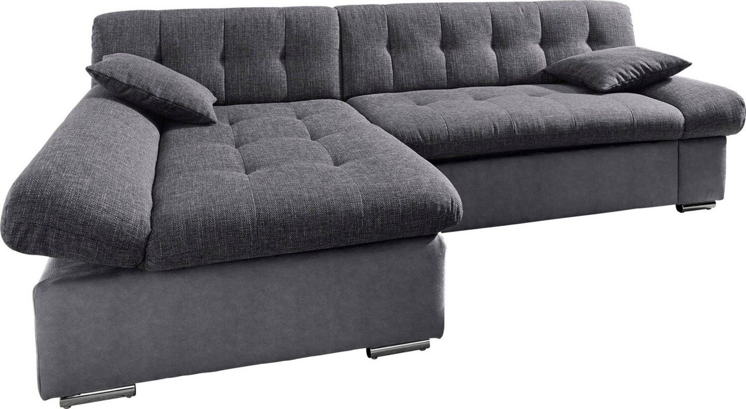 TRENDMANUFAKTUR Ecksofa Reggae, modern und bequem, aktueller Materialmix, L-Form, inkl. verstellbare Armlehne, wahlweise mit Bettfunktion Bild 1
