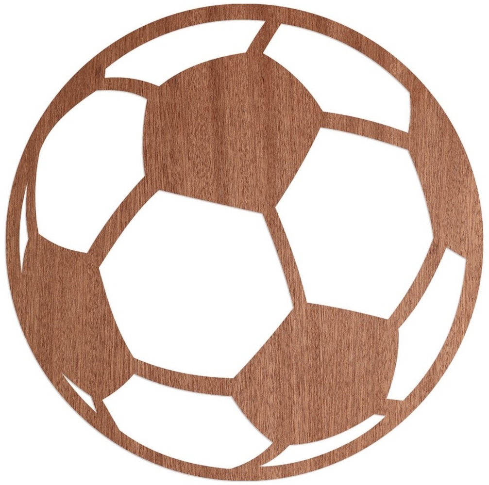 WANDStyle Wanddekoobjekt "Fußball" aus Holz Bild 1