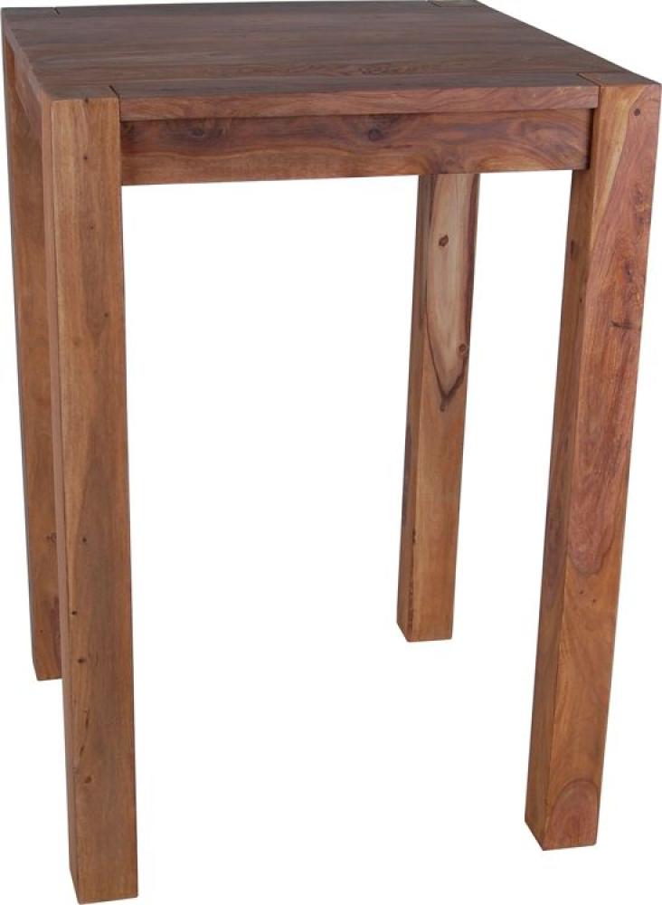 MiaMöbel Bartisch Thali 75x75cm Massivholz Teak Modern Indien Indisch Bild 1