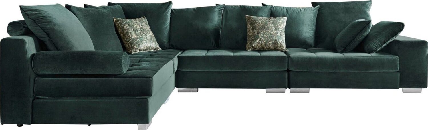 INOSIGN Ecksofa Vale L-Form, incl. Couchtisch, Steppung im Sitzbereich, Federkern Bild 1