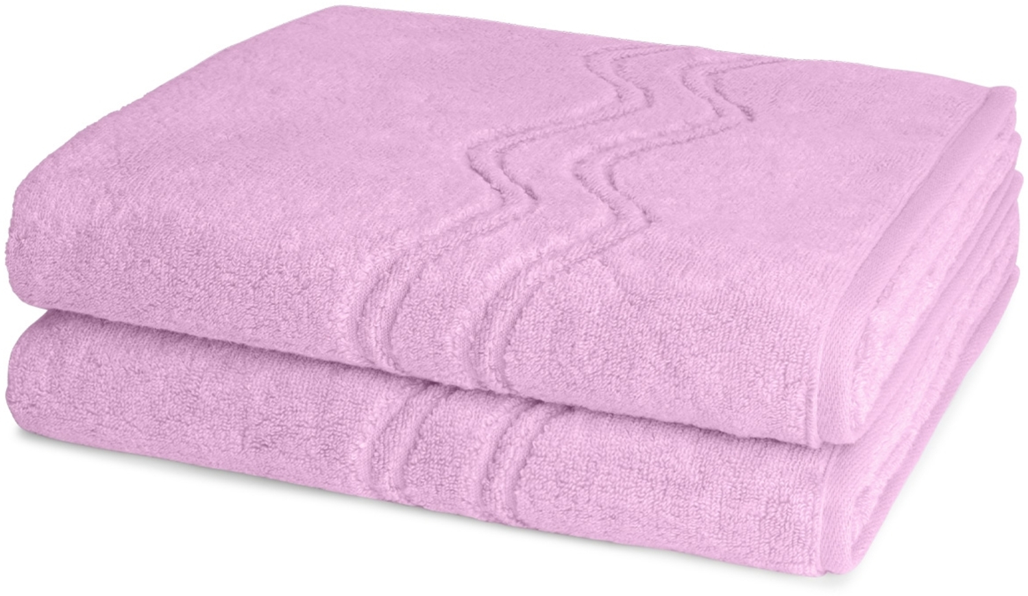 Ross Cashmere feeling 2 tlg. Frottier-Set - 2 X Duschtuch (75 X 140cm) - 520 g/m2 - Mauve Bild 1