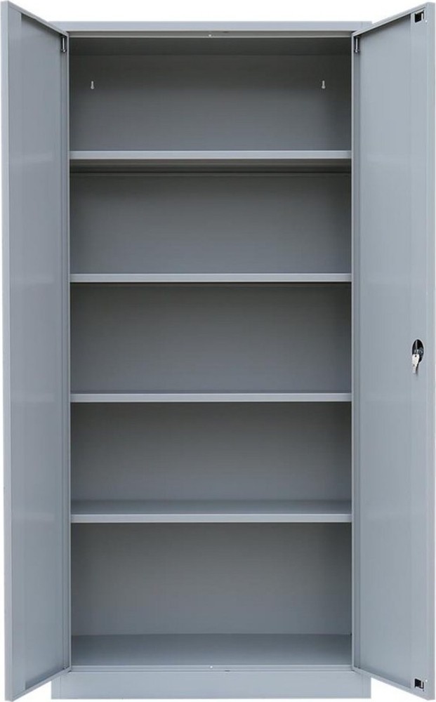 Steelboxx Mehrzweckschrank Aktenschrank Metallschrank abschließbar Büroschrank 195x92,5x42,2cm (1-St) Mehrzweckschrank abschließbar Bild 1