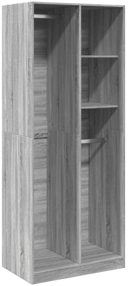 vidaXL Kleiderschrank Grau Sonoma 80x50x200 cm Holzwerkstoff 3307761 Bild 1