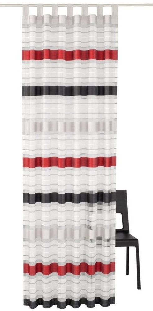 HOMING Gardine Norris, Schlaufen (1 St), halbtransparent, Streifen, modern, Farbverlauf, Wohnzimmer, Schlafzimmer Bild 1