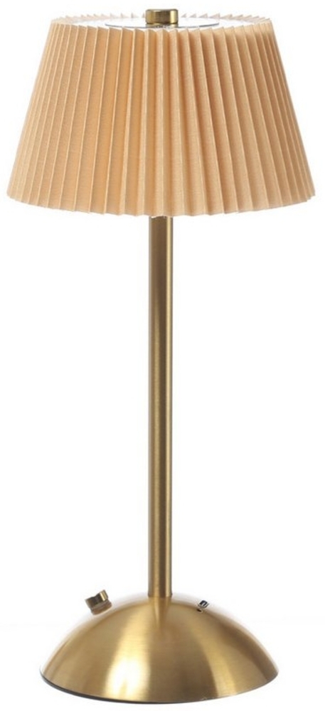 MARELIDA Tischleuchte LED Tischlampe mit Schirm wiederaufladbar dimmbar 3 Lichtfarben 30,5cm, LED Classic, warmweiß (2100K bis 3000K) Bild 1