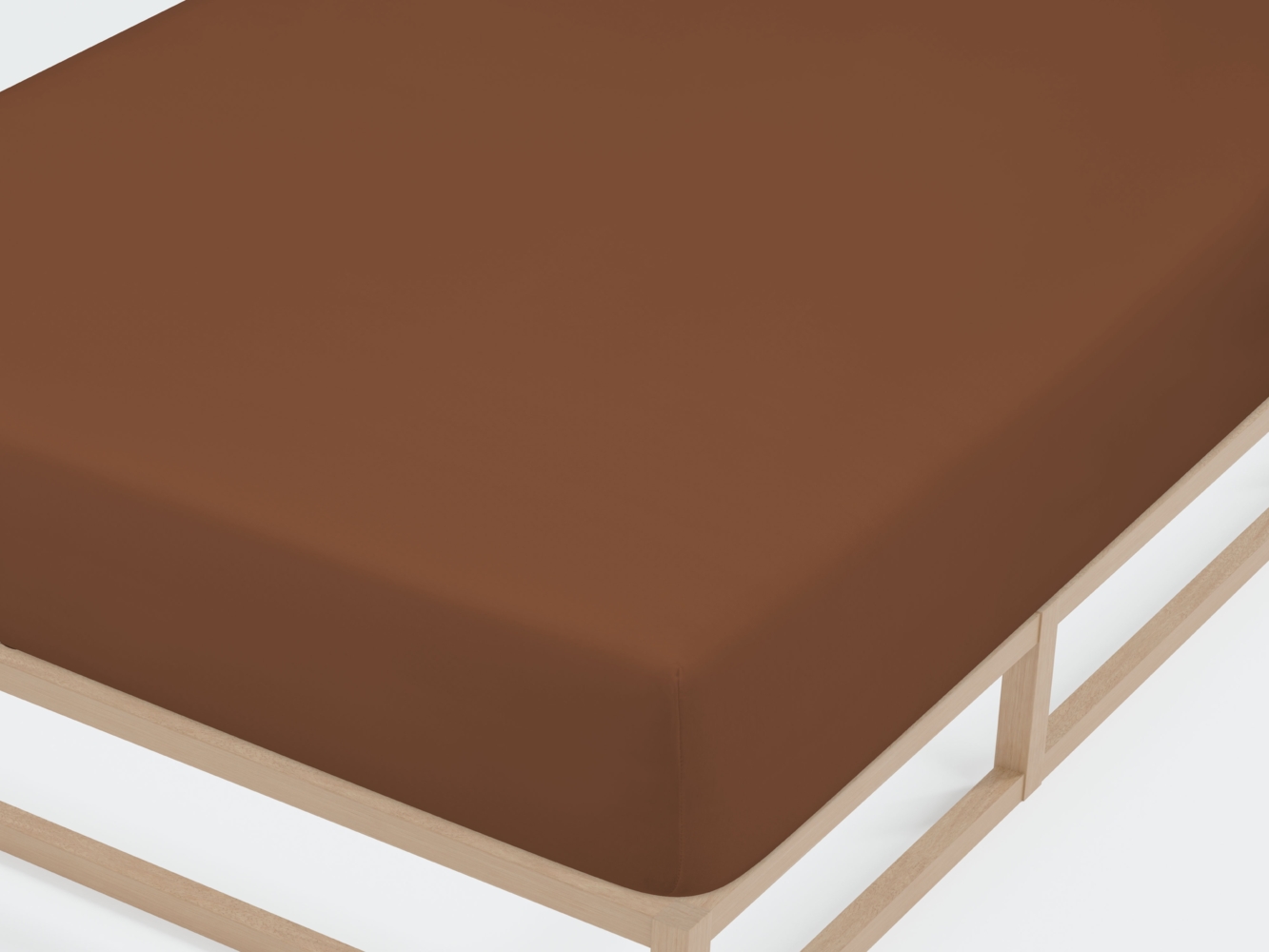 Castell Jersey-Stretch-Spannbetttuch 0077113, chocolate, 1x 120x200 cm Bild 1