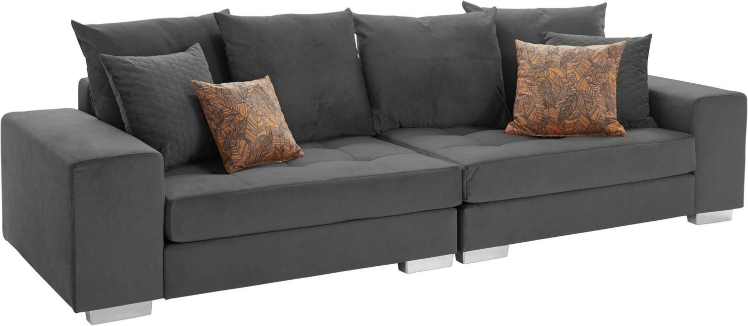 INOSIGN Big-Sofa Vale, mit Steppung im Sitzbereich, Federkern und Zierkissen Bild 1