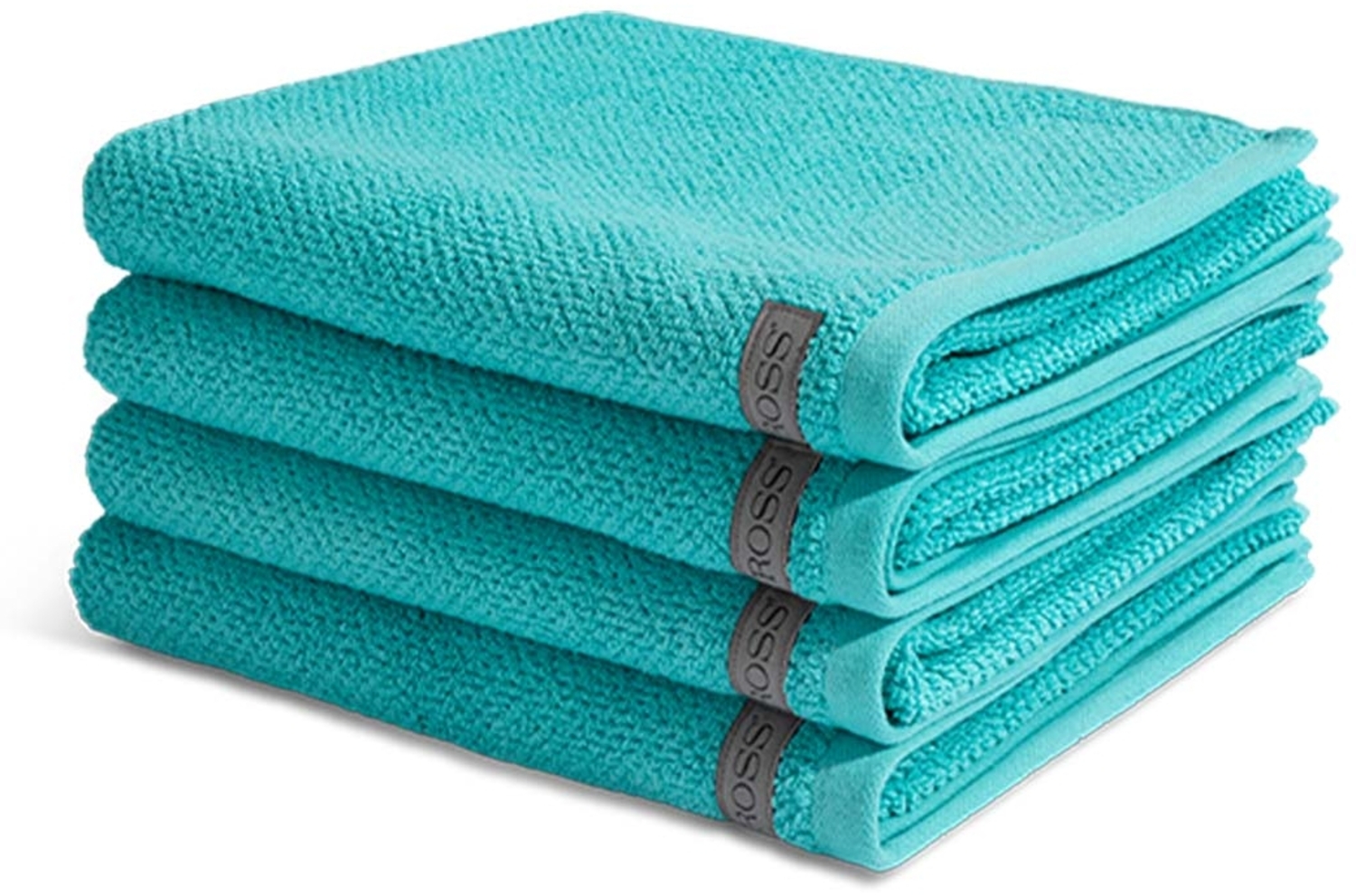 Ross Selection 4 tlg. Frottier-Set - 4 X Handtuch (50 X 100cm) - 540 g/m2 - Türkis Bild 1