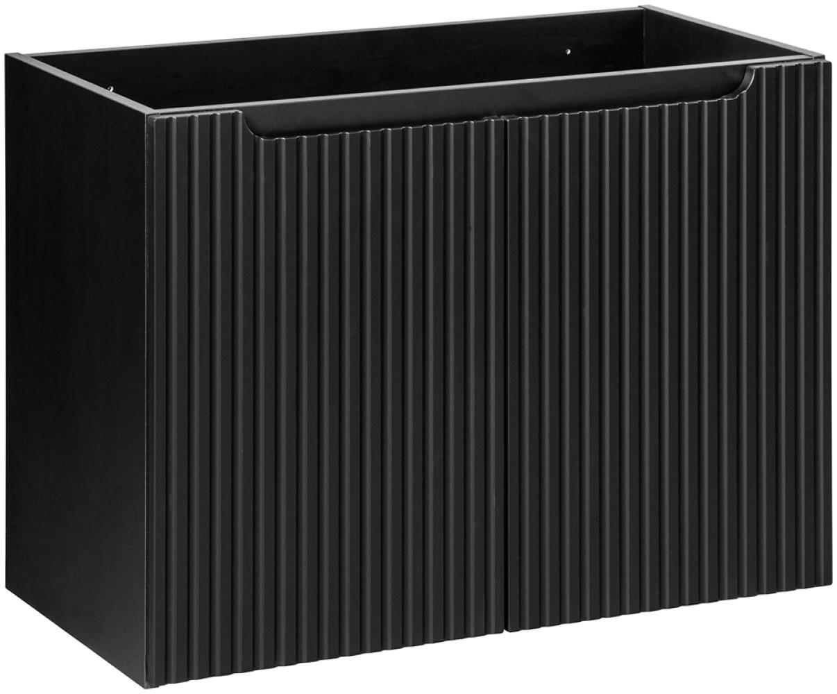 Waschtischunterschrank 80 cm, schwarz, NEWPORT-56-BLACK Bild 1