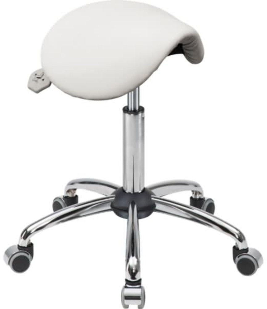 meychair Hocker 4143 A4-MED-TR-KL2 Rollen weiß Bild 1