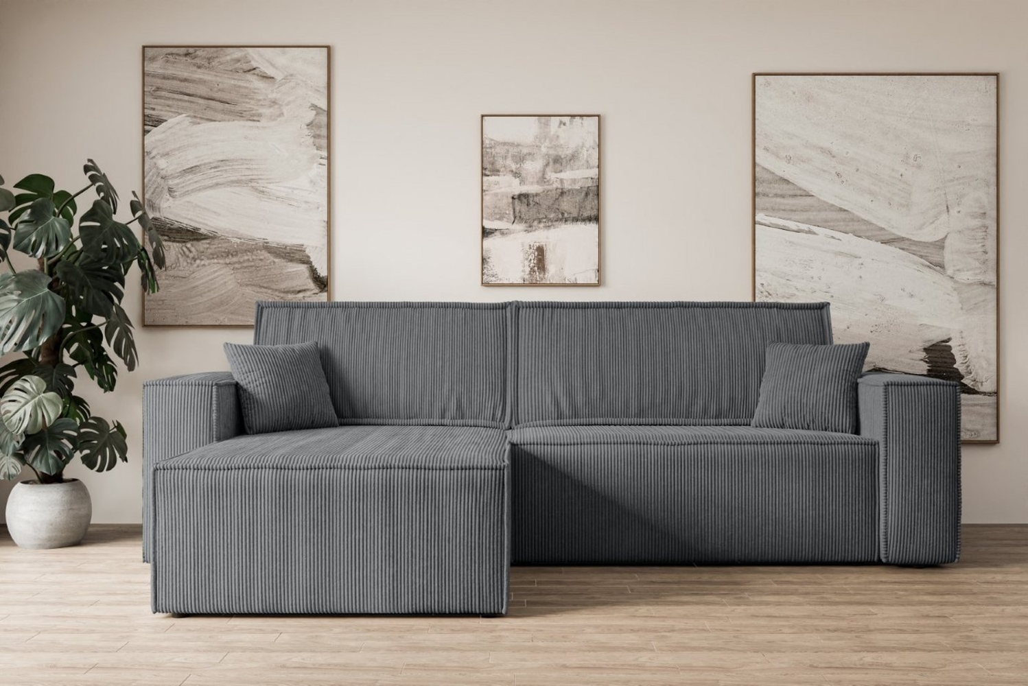 ALTDECOR Ecksofa CELTIC-XL, Couch mit Schlaffunktion, Wohnzimmer - Wohnlandschaft, Corner Sofa Bett Eckcouch Couch L-Form Schlafcouch Ausziehbar Bild 1