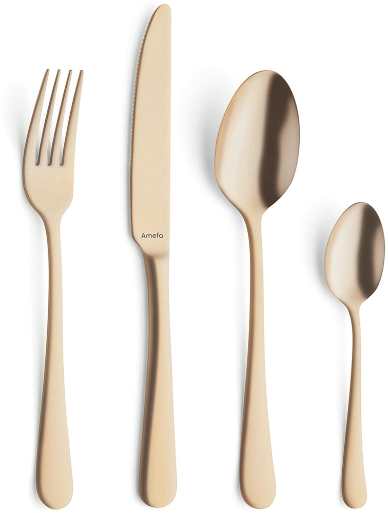 Amefa AUSTIN Besteckset 32-teilig PVD gold mattiert Bild 1