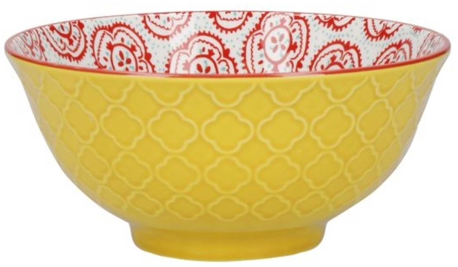 KitchenCraft Stoneware Bowl 15,7 cm Floral Emboss Bild 1