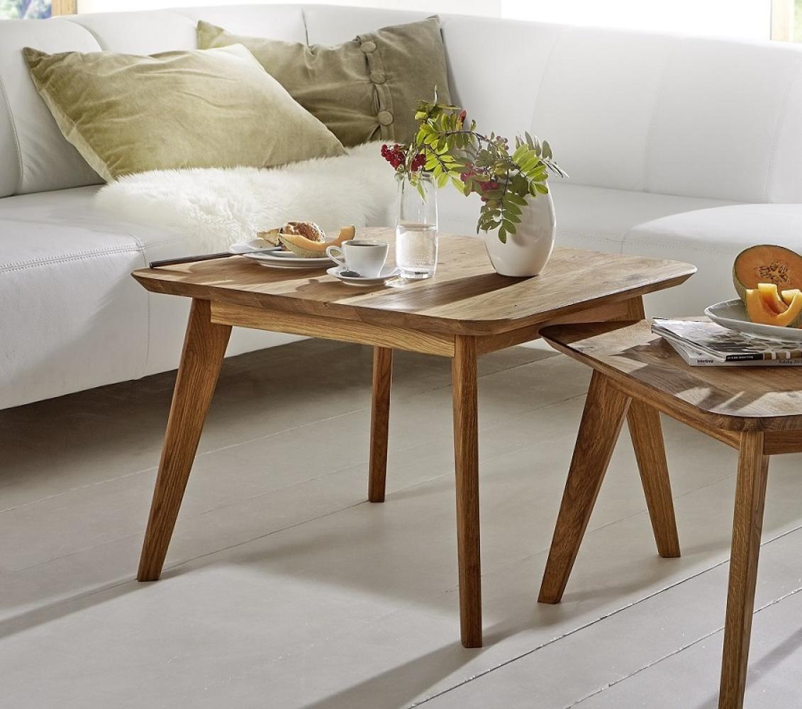 Beistelltisch "Bern" 65x65 cm Wildeiche massiv Olpe TI-0371 Bild 1