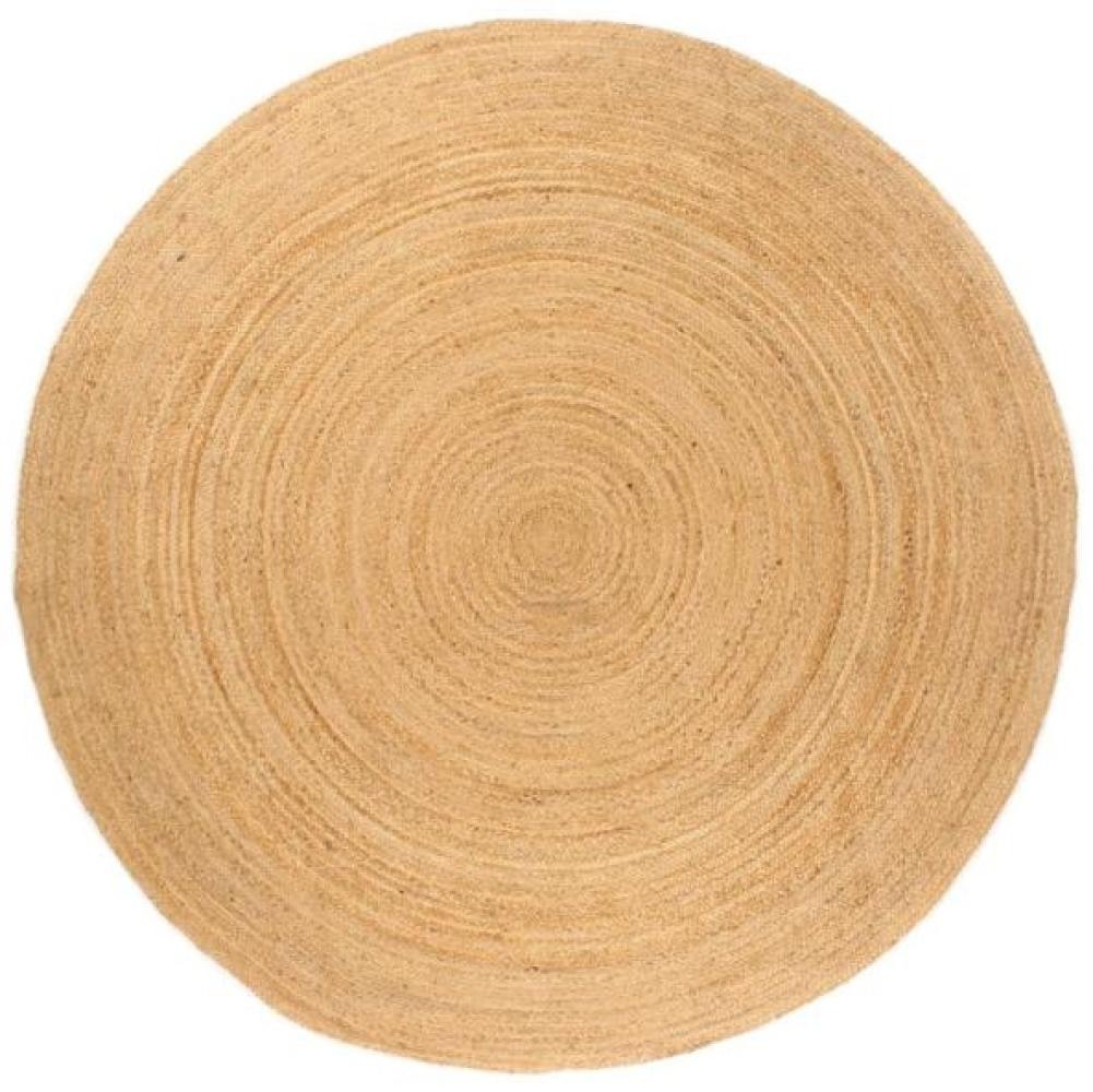 vidaXL Teppich Jute Geflochten 210 cm Rund 343585 Bild 1