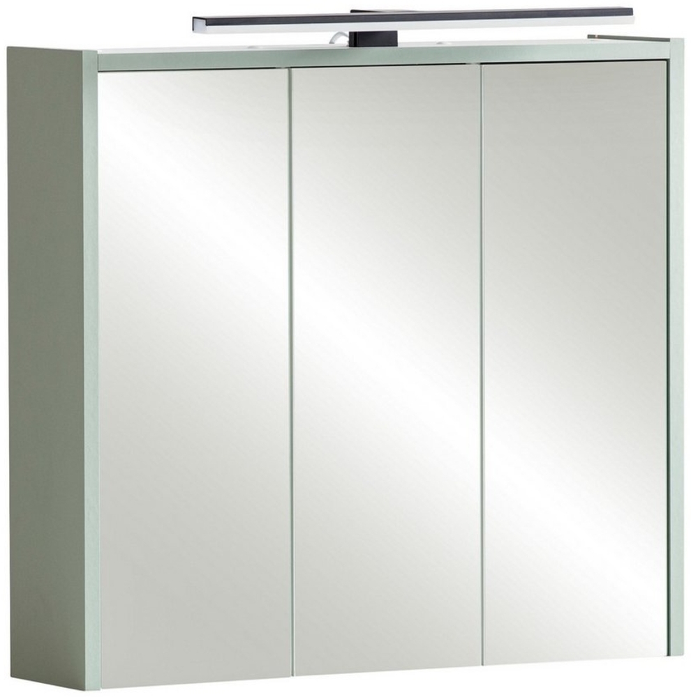 Lomadox Spiegelschrank PROVIDENCE-80 mit Glasböden, 65cm, anthrazit, inkl. LED-Beleuchtung Bild 1