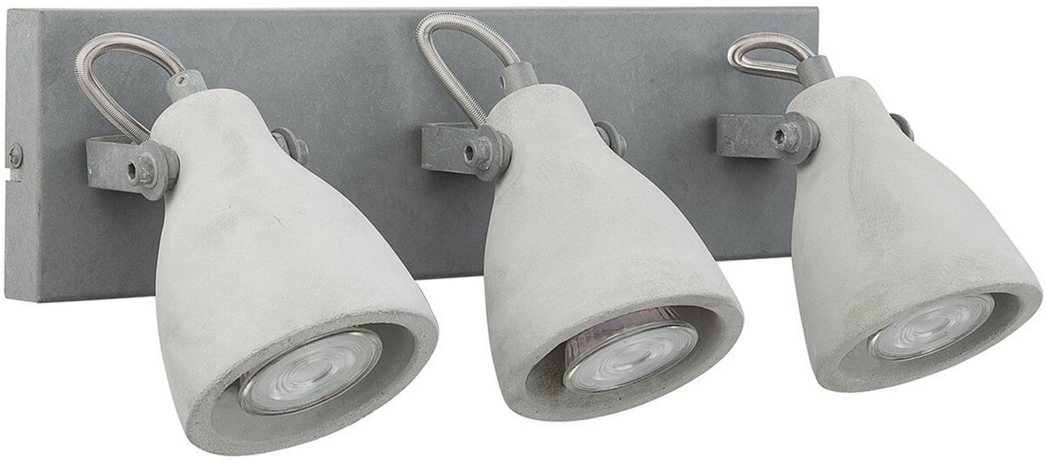 Mistago' Wandleuchte Grau Beton 3-flammig verstellbar Industrie Look Moderne Deckenleuchte Bild 1