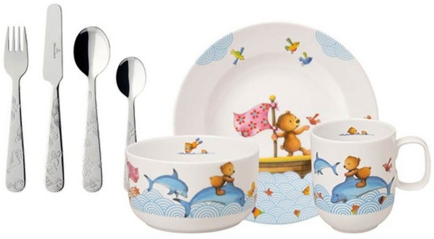 Villeroy & Boch HAPPY AS A BEAR Kindergeschirrset 7-tlg Bild 1