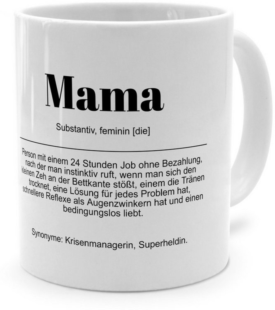 PhotoFancy Tasse mit Definition 'Mama' - Tasse mit Spruch, Tasse Standard - Weiß Bild 1