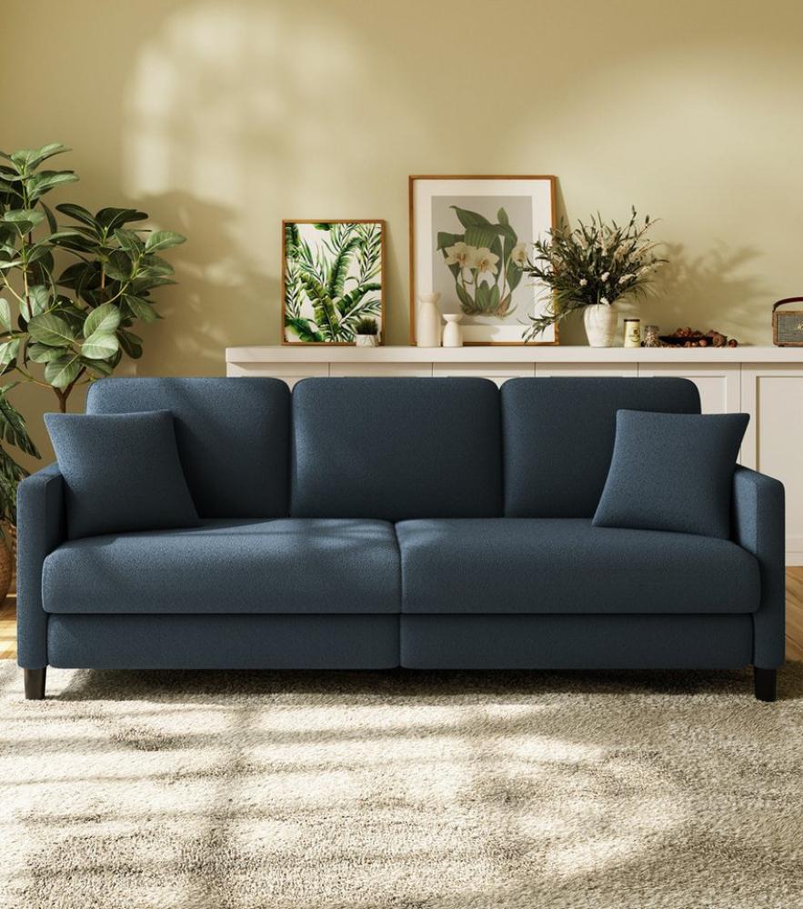 Vesgantti Sofa 3 Sitzer Sofa Gästesofa Modern Couch 3er Sitzsofa mit 2 Wurfkissen Bild 1