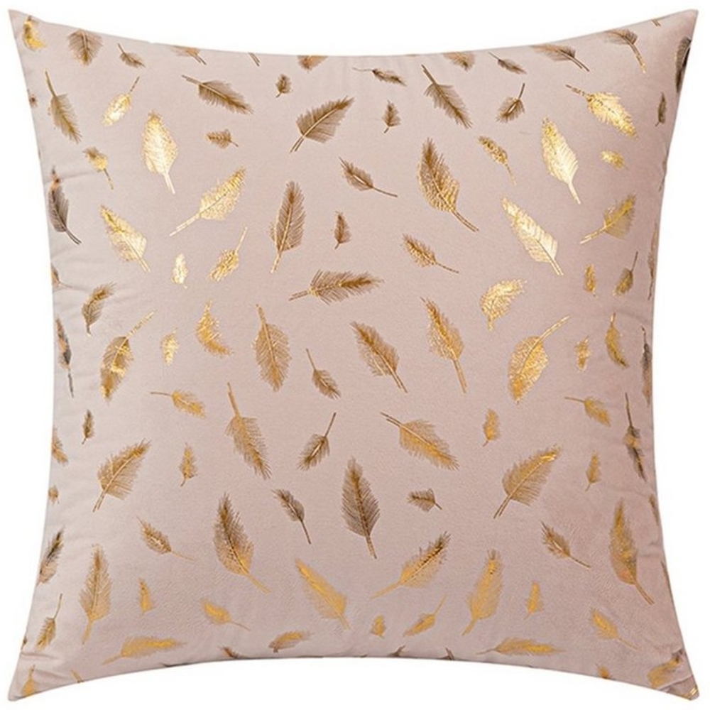 BTTO Kissenbezüge Kissenbezug 1/2St. 45X45cm Doppelseitiges GoldFeder mit Reißverschluss, 8 Farben Bild 1