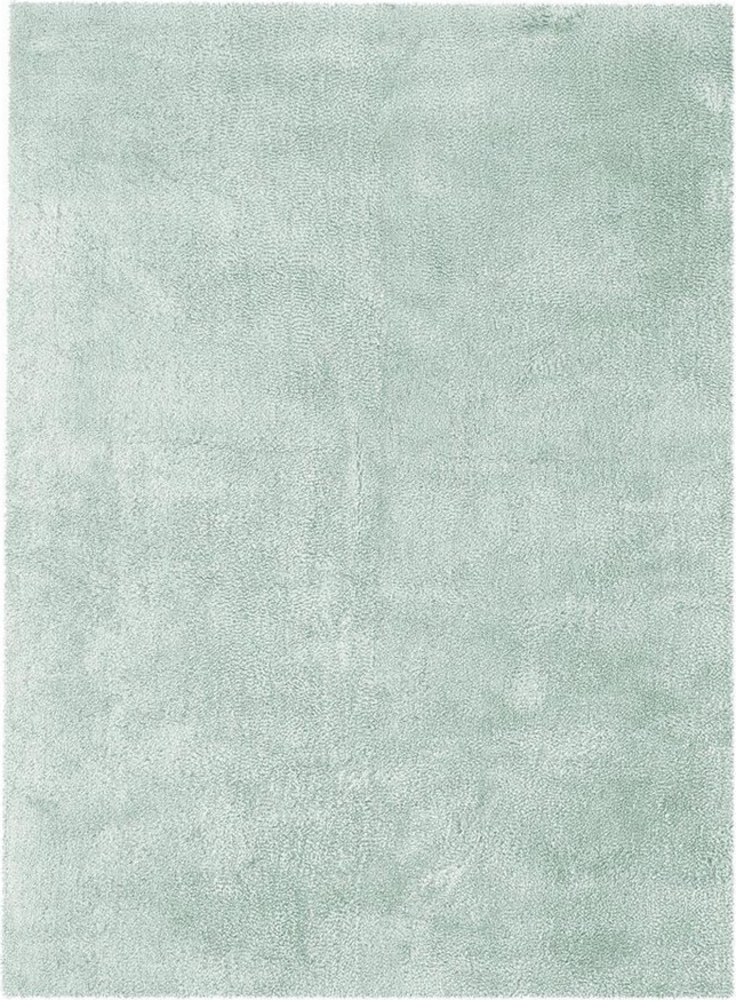 Qiyano Teppich Hochflorteppich Olina 100 Türkis 80 x 150 cm, rechteckig, Höhe: 0.40 mm Bild 1