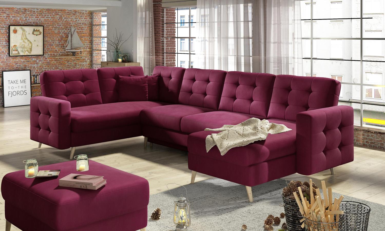 Wohnideebilder Asgard U Rot Ecksofas & Eckcouches AsdU_18 Bild 1