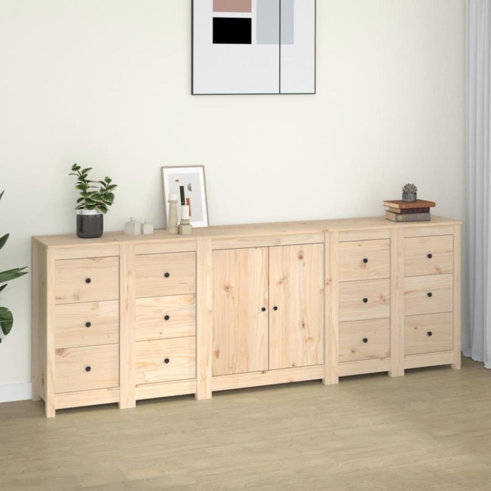 Sideboard 230x35x80 cm Massivholz Kiefer [3114084] Bild 1