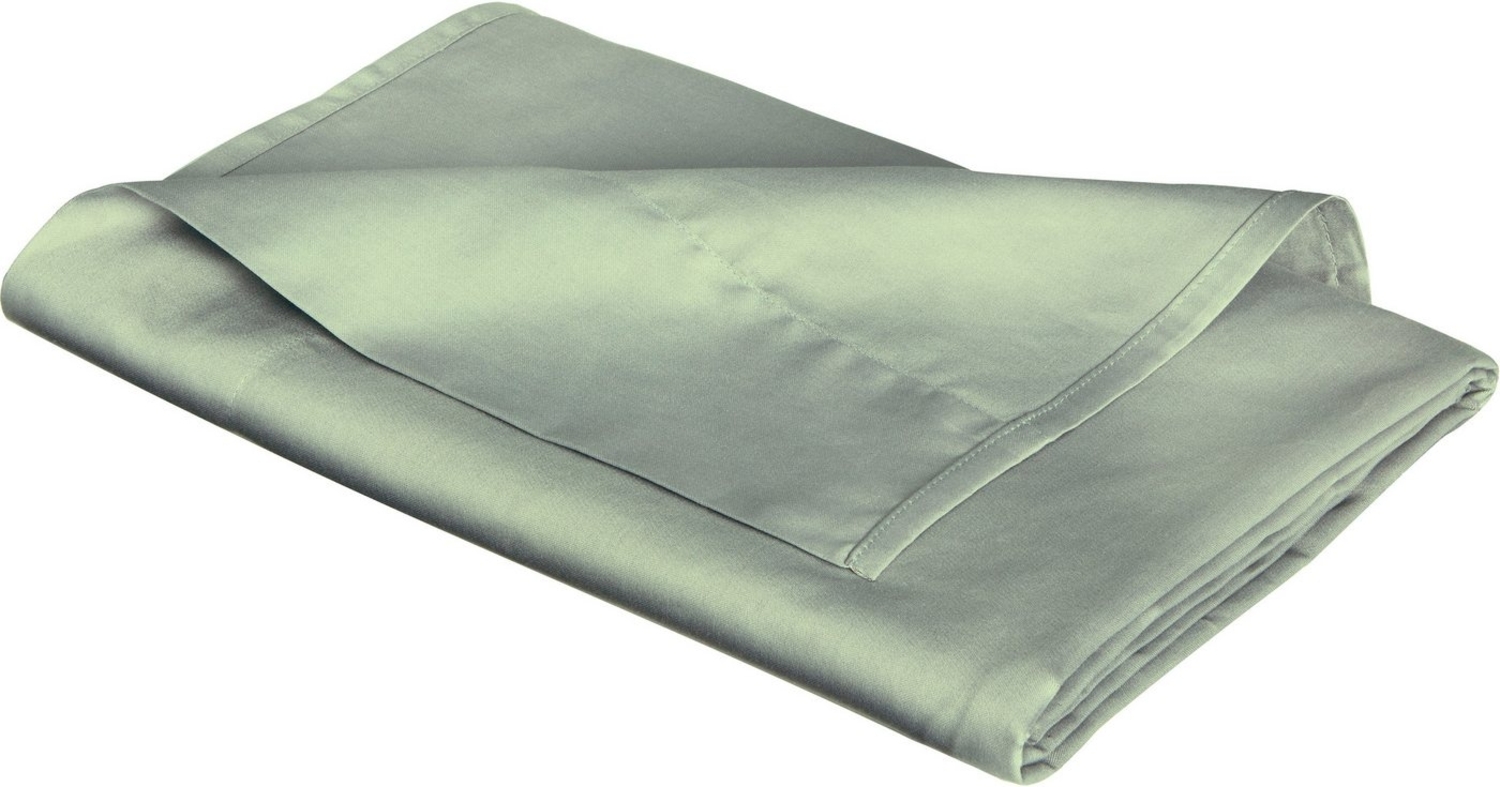 fleuresse Satin Spannbettlaken Colours Übergrößen extra groß 160x260 cm Jade Bild 1