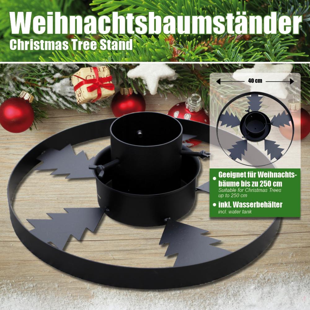 Weihnachtsbaumständer Tannenbaumständer Christbaumständer Tanne schwarz Bild 1