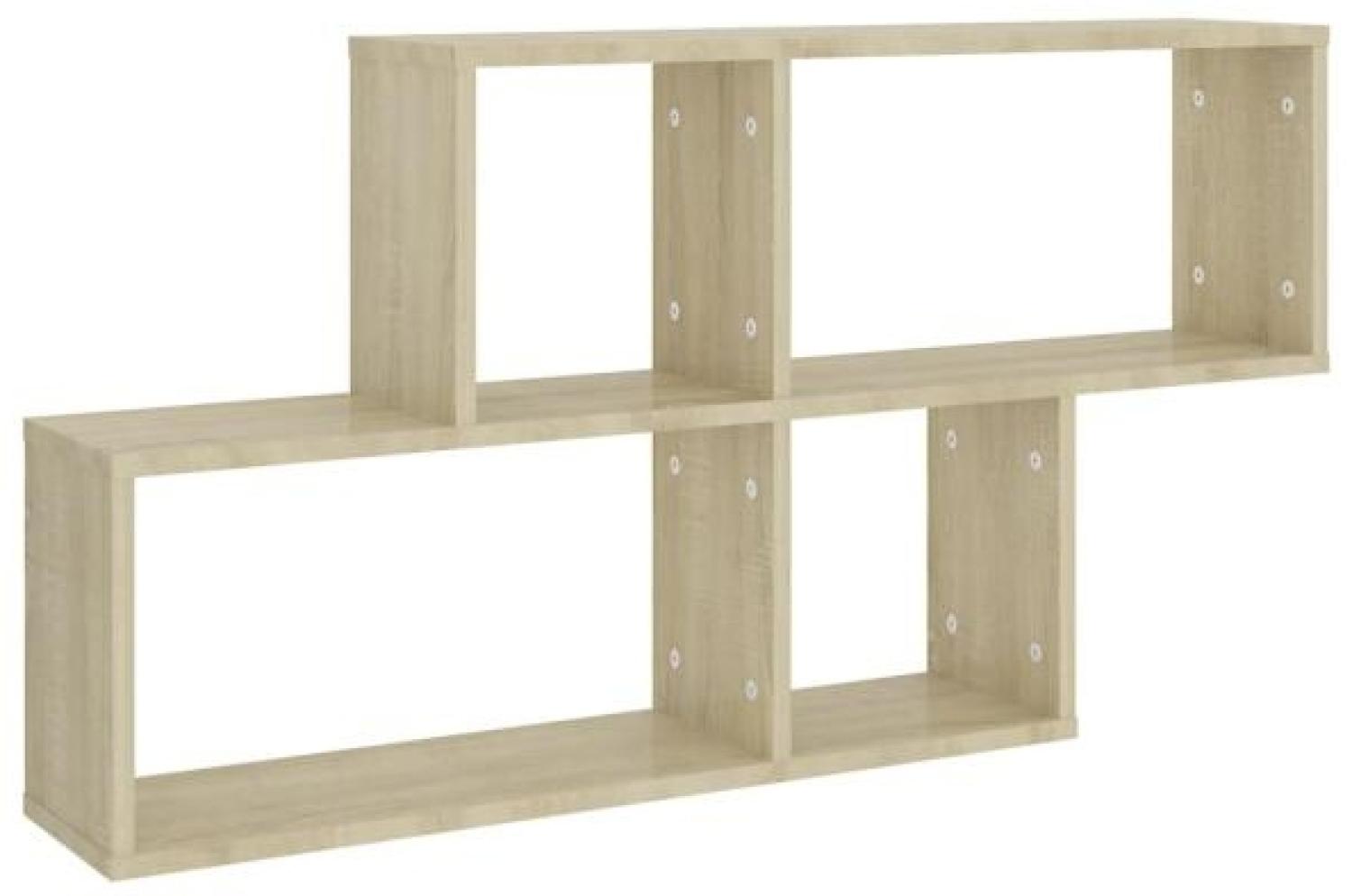 vidaXL Wandregal Sonoma-Eiche 100x18x53 cm Holzwerkstoff 807163 Bild 1