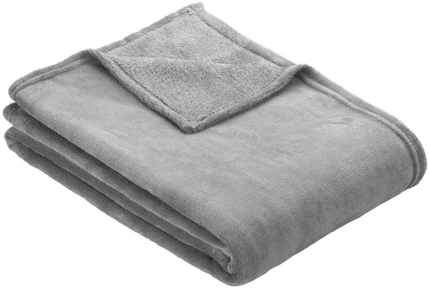 Wohndecke Uni Fleecedecke Olbia, IBENA, einfarbig schick, Kuscheldecke Bild 1