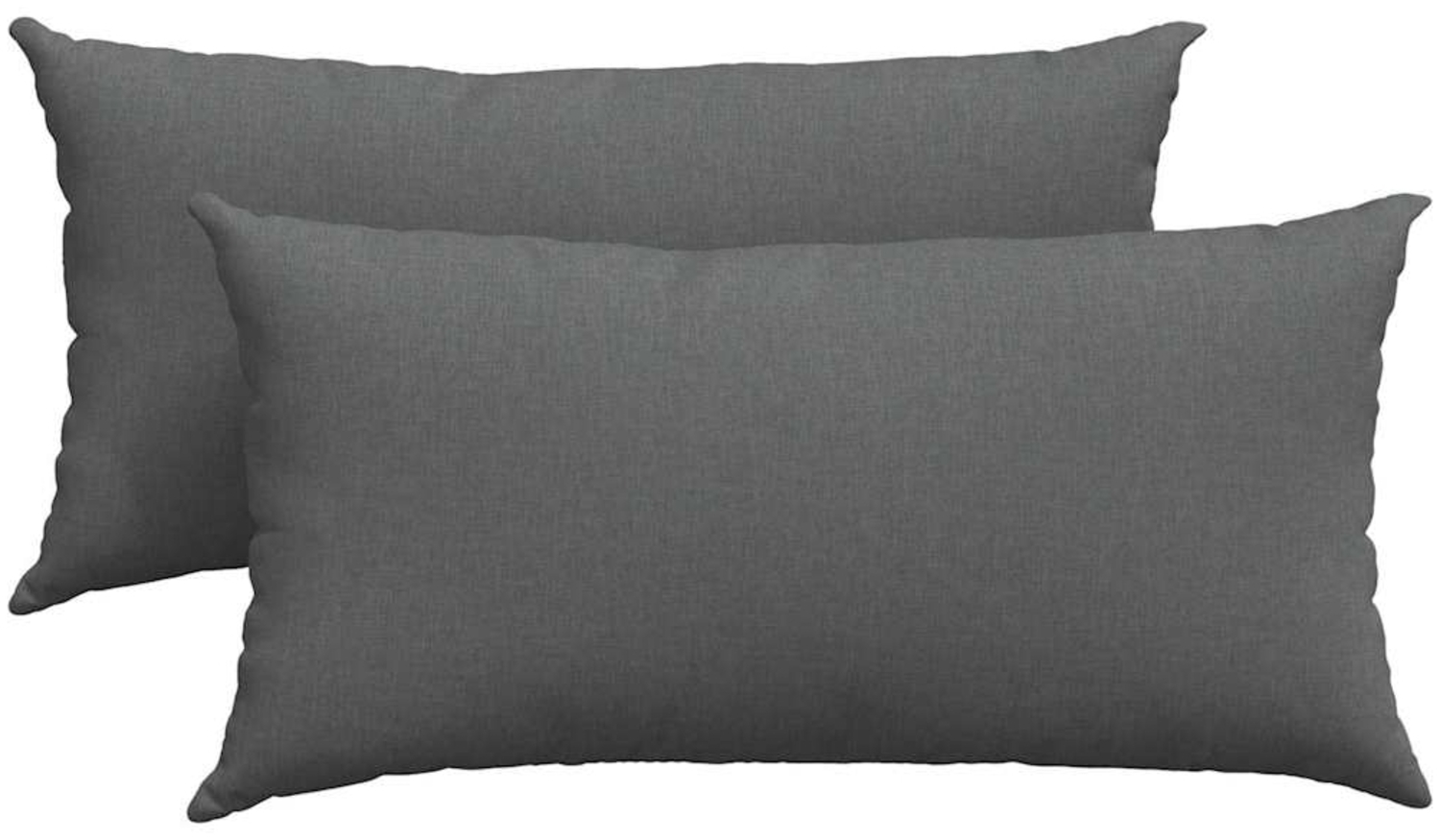 vidaXL Sofakissen 2 Stück Dunkelgrau 80 x 40 cm Stoff 42013697 Bild 1