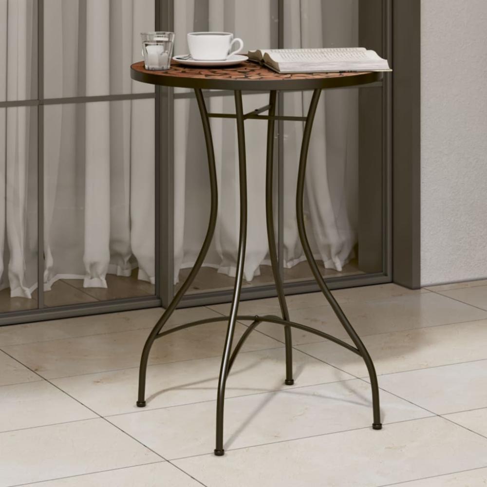 vidaXL Mosaik-Bistrotisch Terrakotta Ø50x70 cm Keramik 4003398 Bild 1