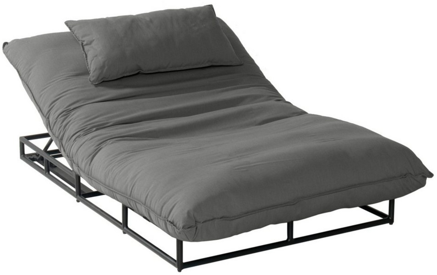 Hartman Gartenliege Emma, Loungebed, 1 St, Sonnenliege, Daybed, Aluminium schwarz, Outdoor-Stoff Sunbrella® Bild 1