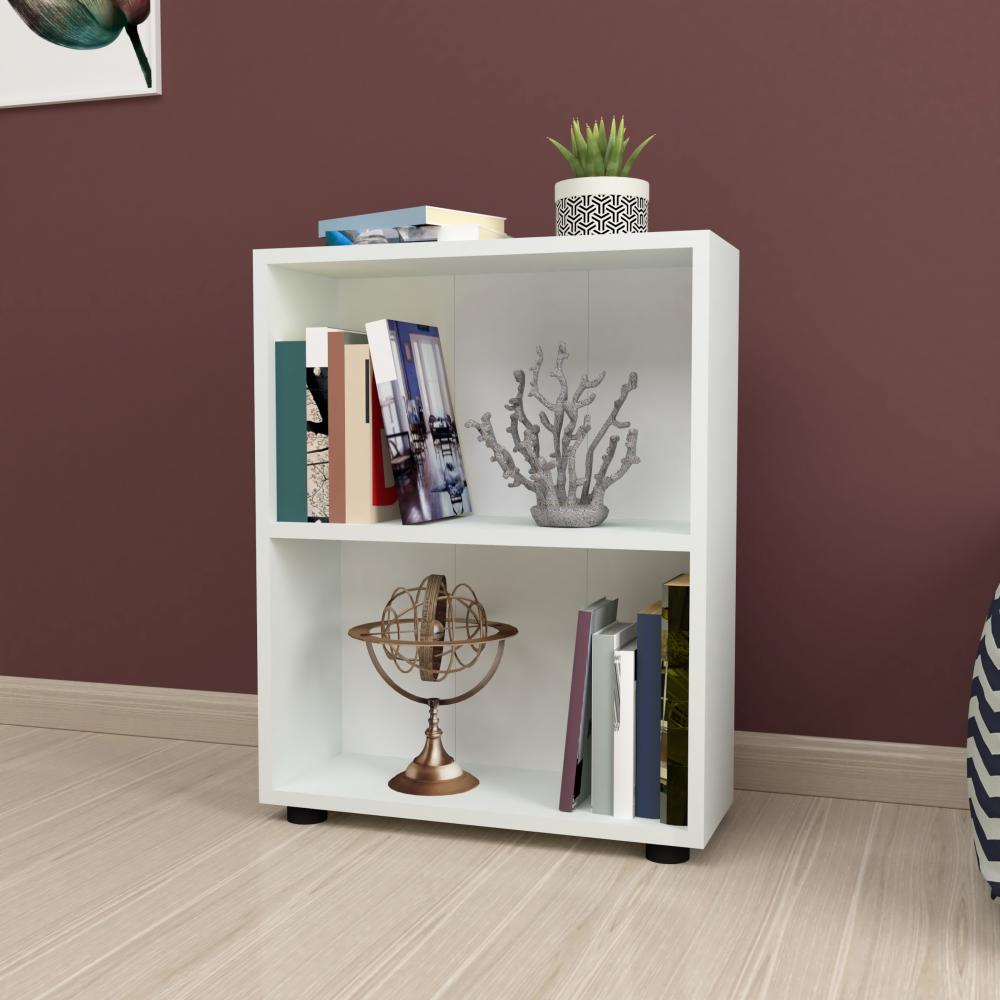 Bücherregal Vara 72x55x20 cm Weiß [en. casa] Bild 1