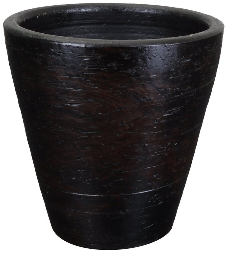 tegawo Übertopf Keramik-Vase Lava-Conica, konisch mit Strukturoptik, handgemacht Bild 1