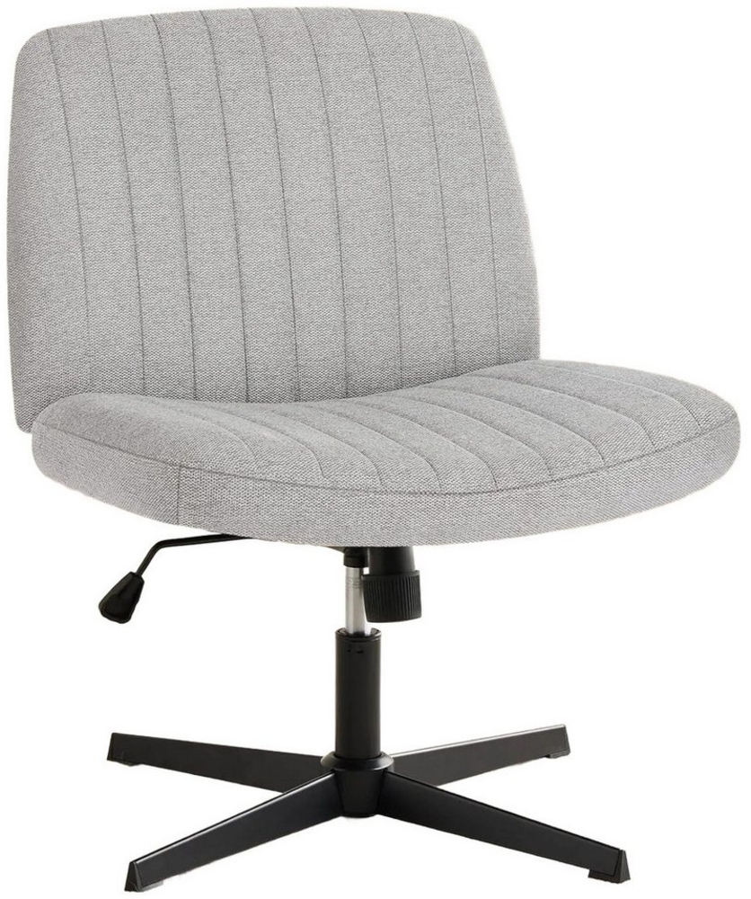 DUMOS Bürostuhl Ohne Armlehne Schneidersitz Stuhl, mit Verbreitertem Criss Cross Chair, drehbar Bild 1