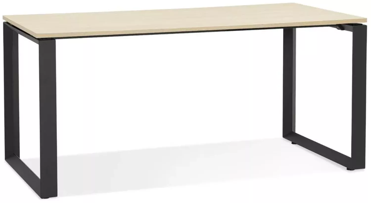 Kokoon Design Schreibtisch Abak Holz Natur und Schwarz 160 cm Bild 1