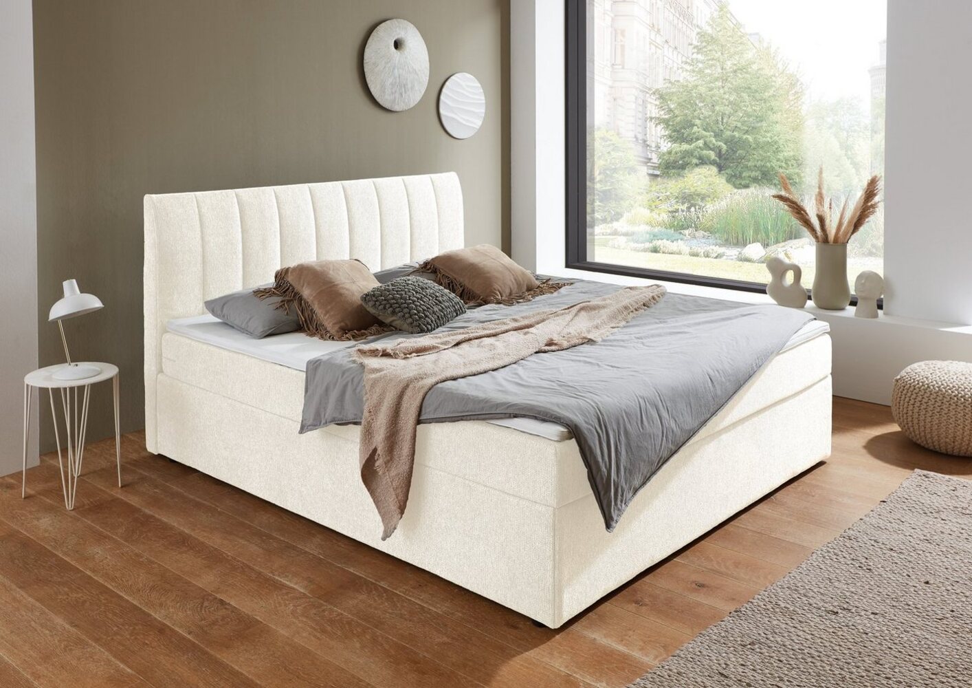 Atlantic Home Collection Boxbett ALVA inkl. Federkern- Matratze und Topper Bild 1