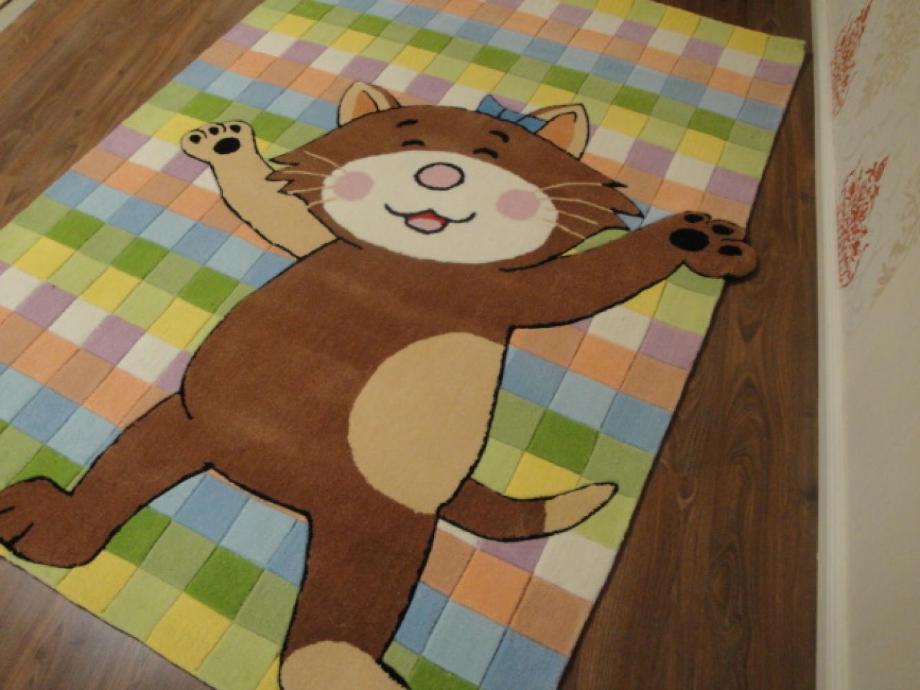 Kinderteppich- Bubibatz, die Kazte 200 x 150 cm Gustav und seine Freunde Bild 1