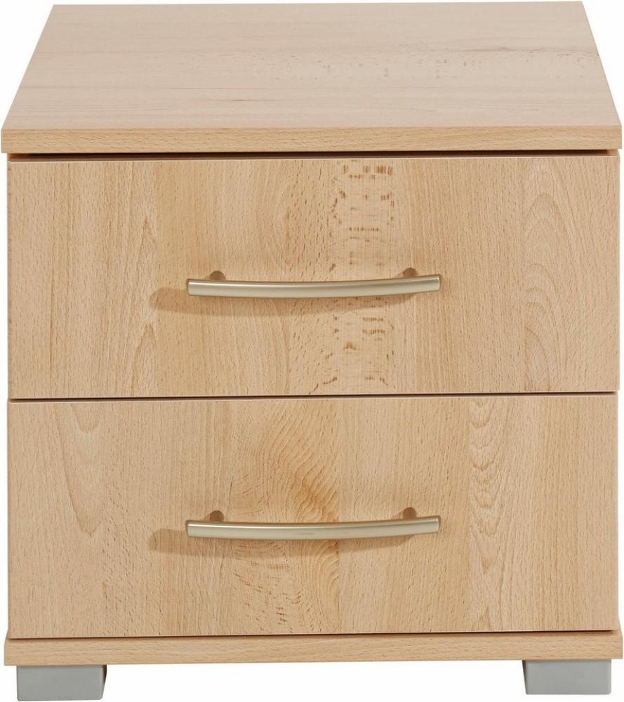 priess Nachtkonsole Husum Nachtkonsole in premium Qualität Schlafzimmer Schrank, mit 2 Schubkästen Nachtschrank Beistellschrank Nachtschränkchen Bild 1