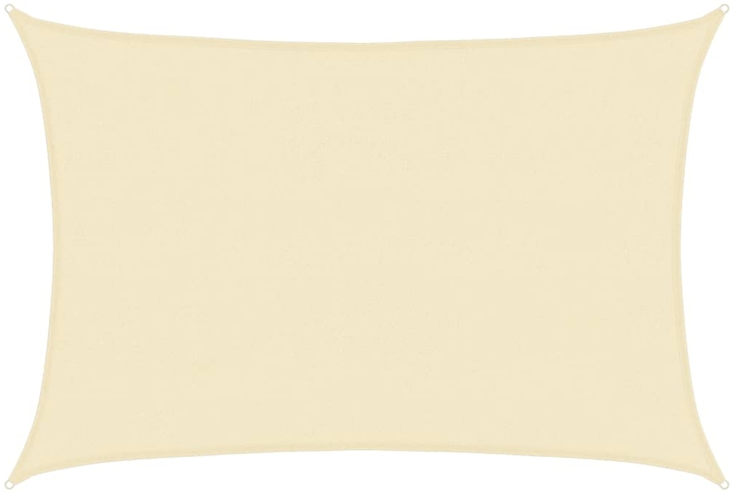 vidaXL Sonnensegel HDPE Rechteckig 4x6 m Creme 42289 Bild 1