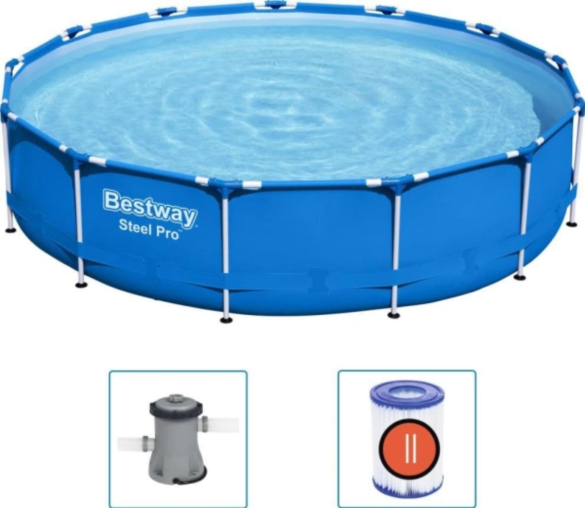 Bestway Bestway Steel Pro Pool mit Rahmen 396x84 cm Bild 1