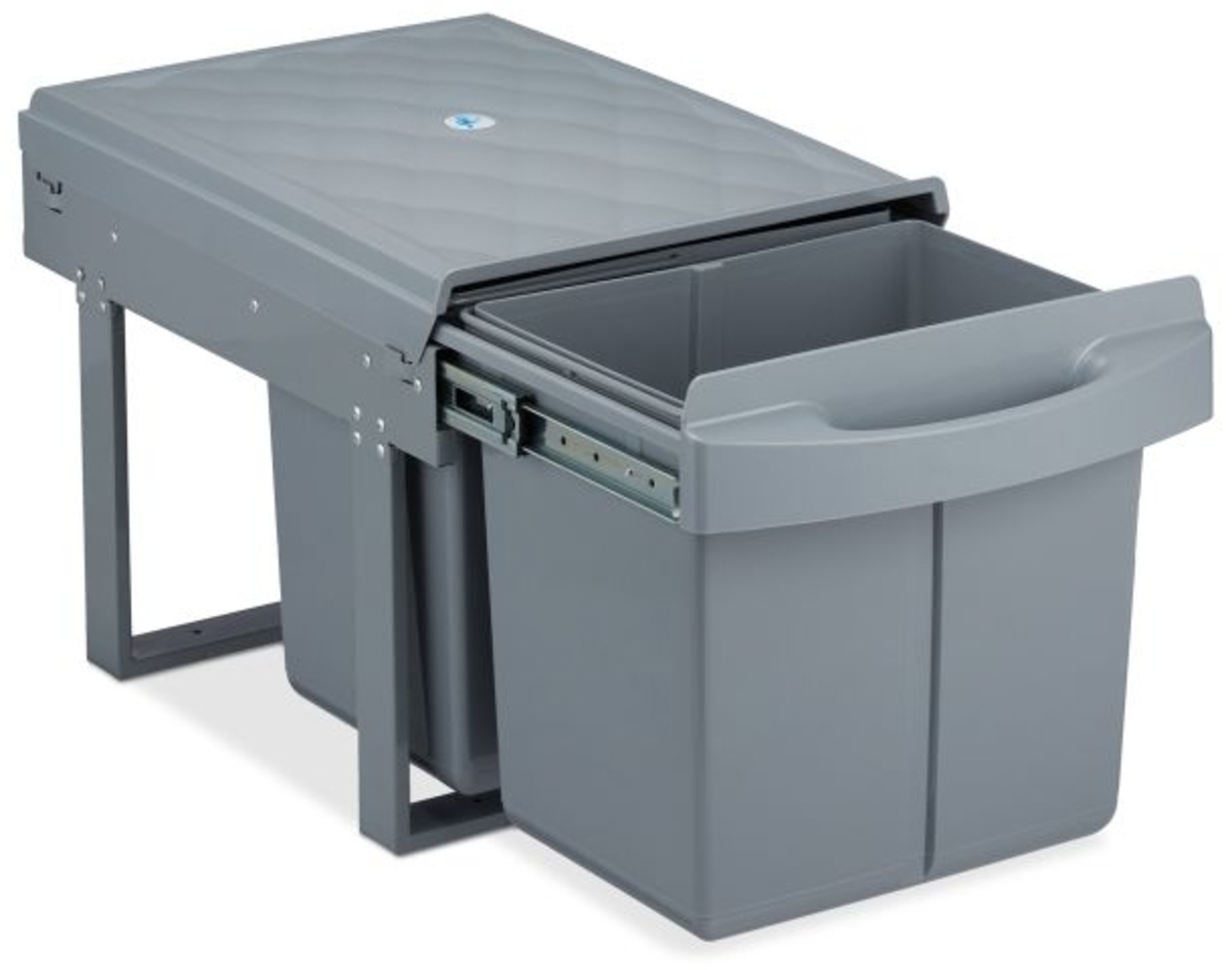 Einbaumülleimer 2x15 l grau Bild 1