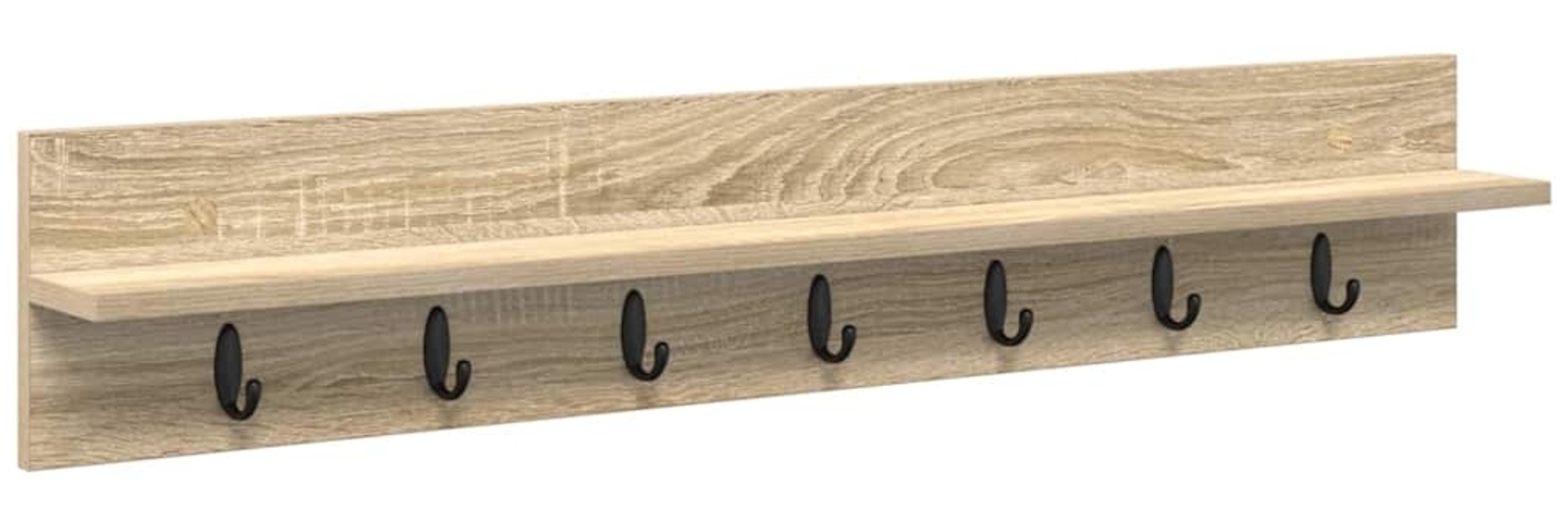 vidaXL Wandmontierter Kleiderständer Sonoma-Eiche 100 x 10.5 x 18 cm 874405 Bild 1