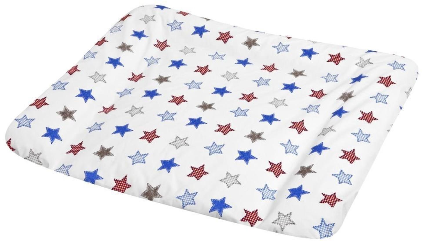 myJulius 2280111673 Wickelauflage Softy mit Stoffbezug Stars, 75x85 cm Bild 1
